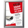 Alu sn&auml;ppramar l&aring;sbar - 32 mm - 70x100 cm - silver #8