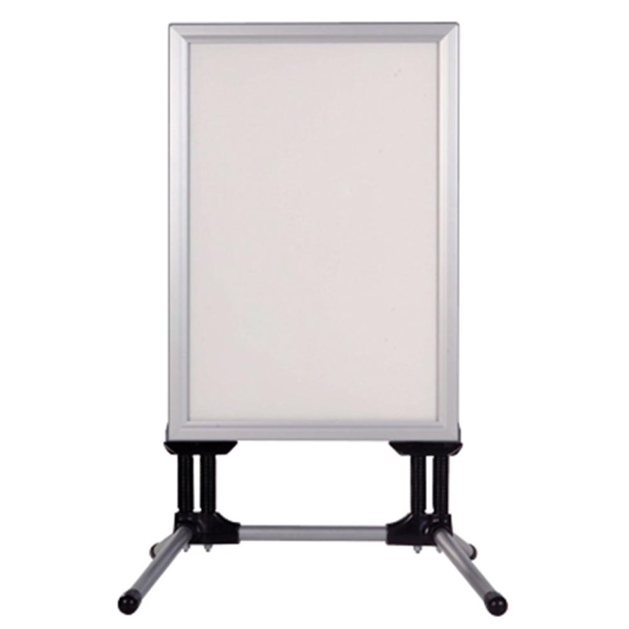 Wind-Line Budget Fj&auml;derst&auml;ll Trottoarpratare - 70x100 cm - silver