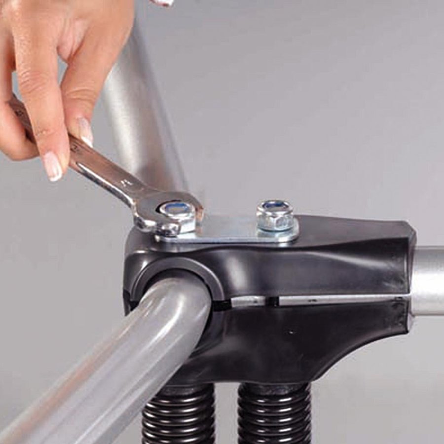 Wind-Line Budget Fj&auml;derst&auml;ll Trottoarpratare - 70x100 cm - silver