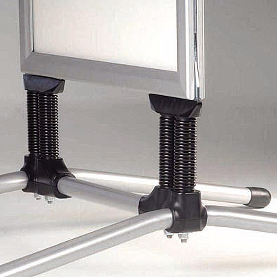 Wind-Line Budget Fj&auml;derst&auml;ll Trottoarpratare - 70x100 cm - silver