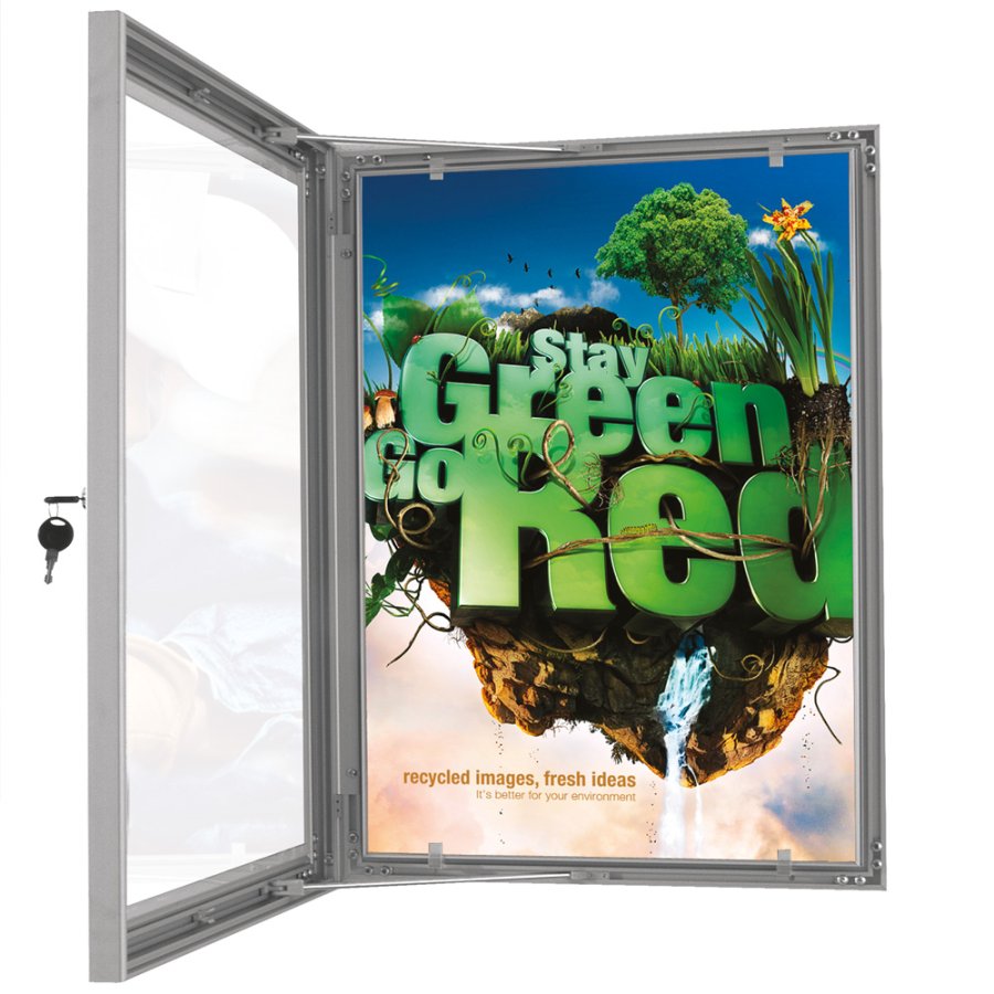 Posterbox med l&aring;s - A2