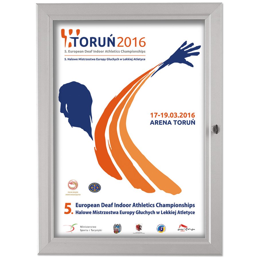 Posterbox med l&aring;s - 50x70cm