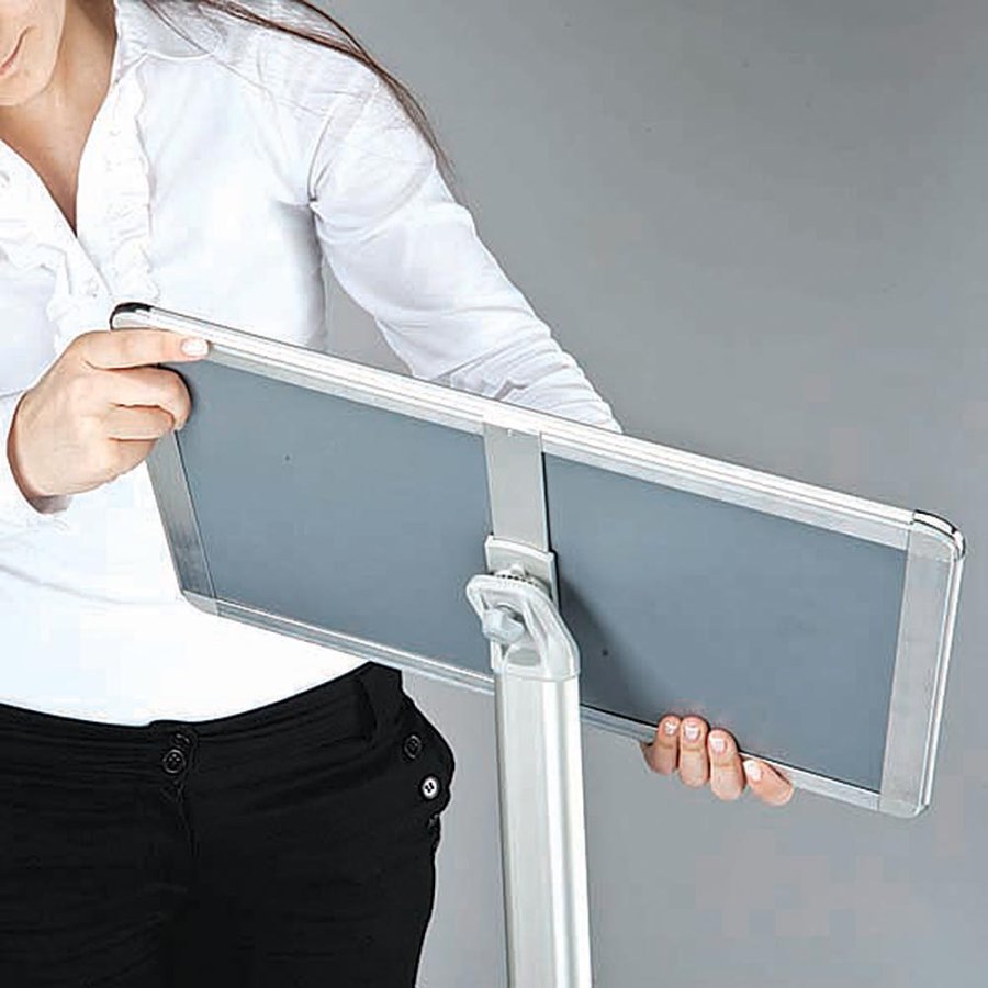 Expo Info stativ - A4 - silver