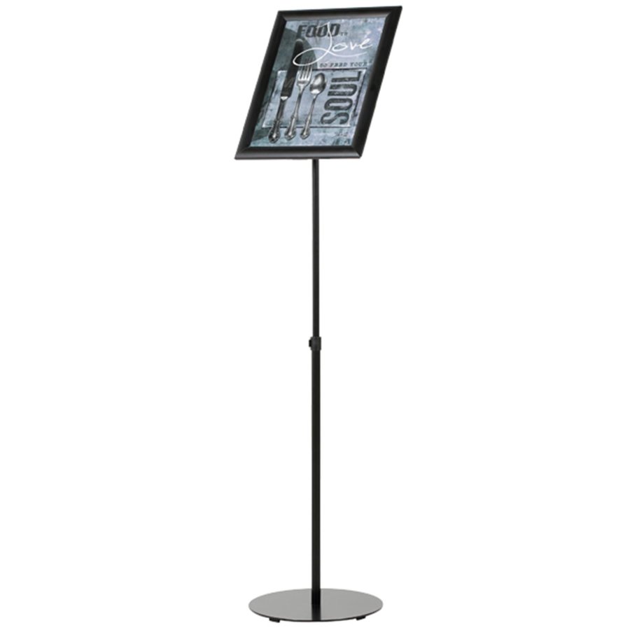 Infostand Telescopic Black A3