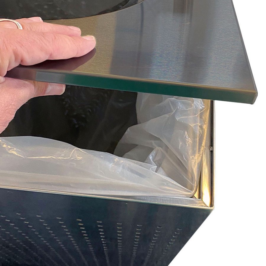 Gr&aring; avfallsbeh&aring;llare - 120 liter