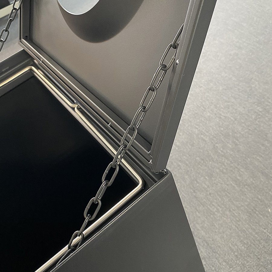 Waste Bin, svart, maxi 120 L