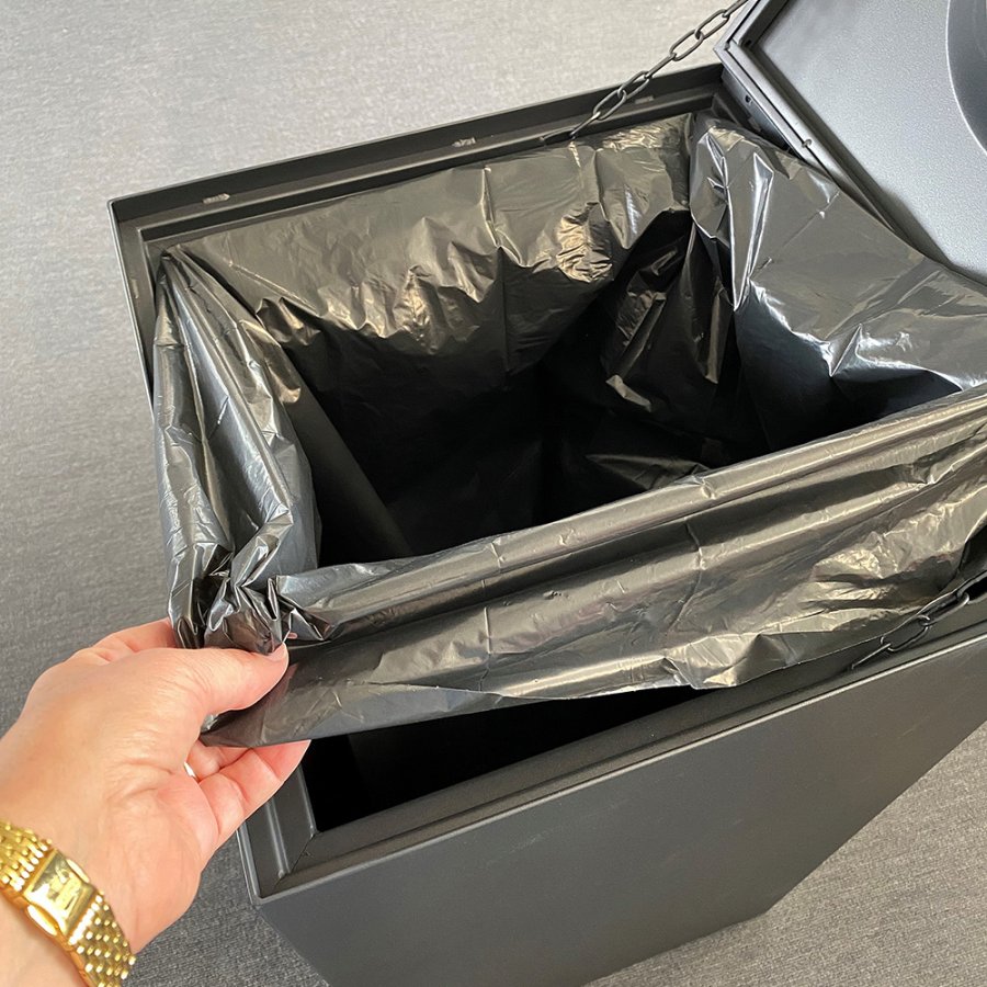 Waste Bin, svart, maxi 120 L