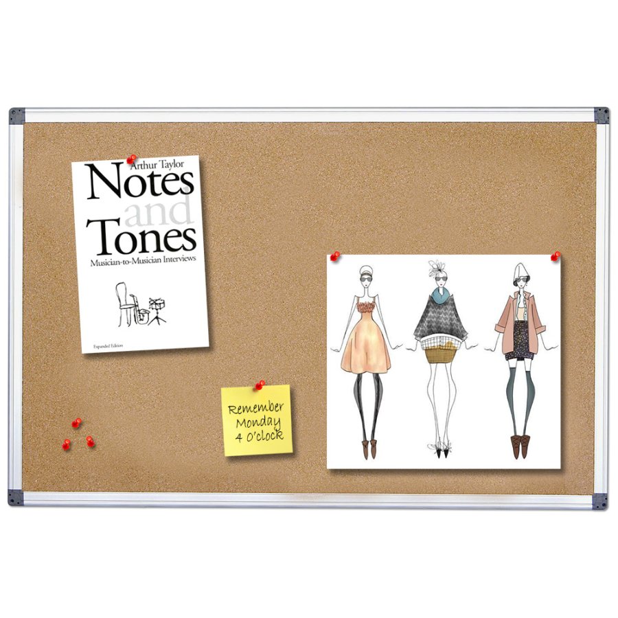 Kork Anslagstavla - 60x45 cm