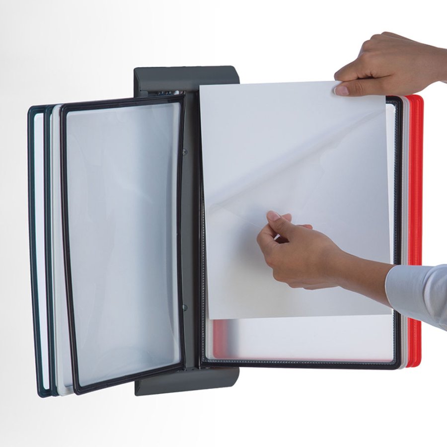 Registreringssystem Ficka 10 st. A4 i gr&aring;tt