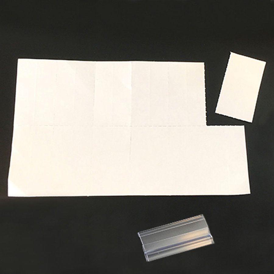 Registrera systemflikar - 10 st. Inkl. Papper