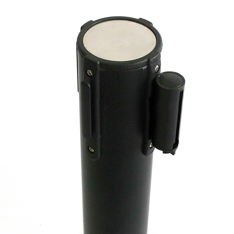 Svart Barri&auml;rstolpe - 1 Stativ med 3 meter svart tejp