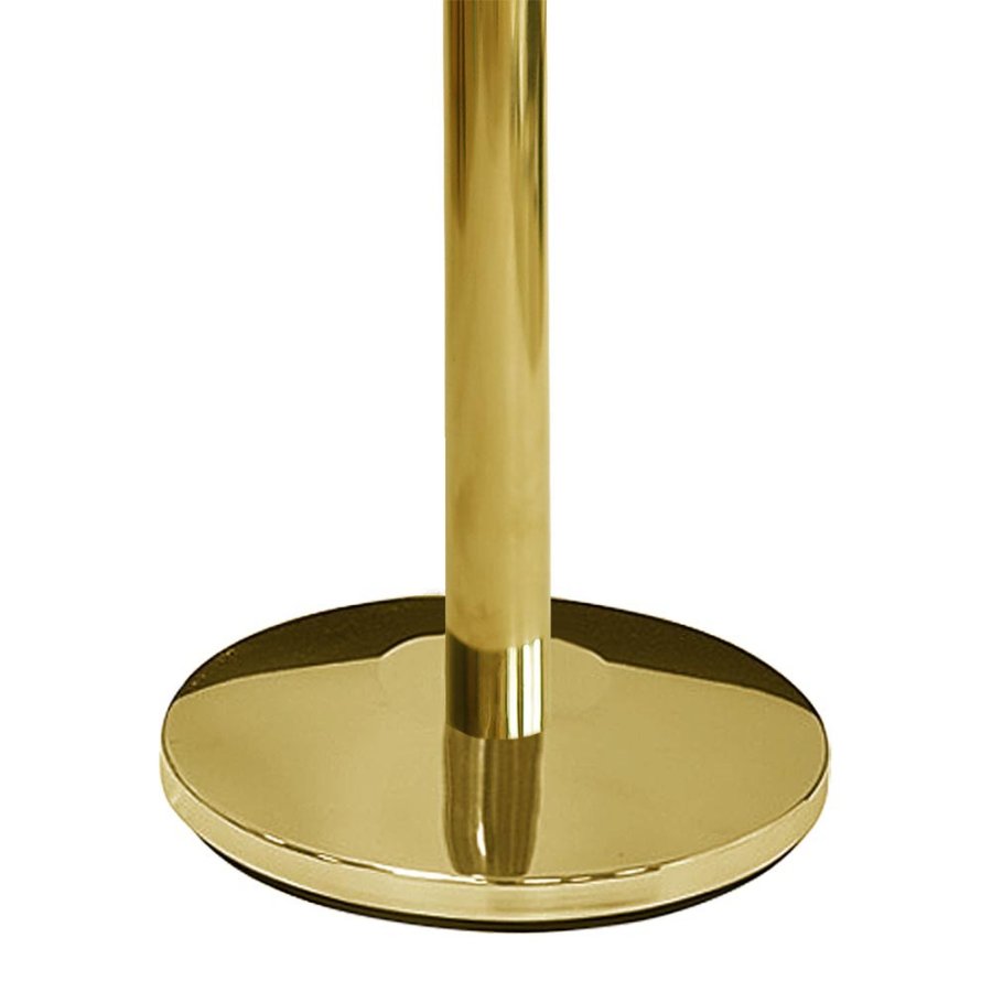 Crowd Barrier, Guld med 3 meter r&ouml;tt b&auml;lte