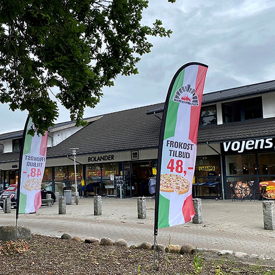 Beachflagga, utomhusb&aring;gflagga, fiskesp&ouml;, liten (utan fot och flagga)