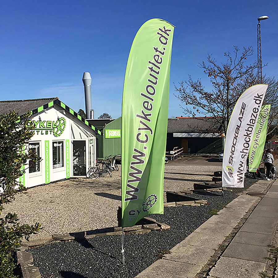 Beachflagga, utomhusb&aring;gflagga, fiskesp&ouml;, liten (utan fot och flagga)