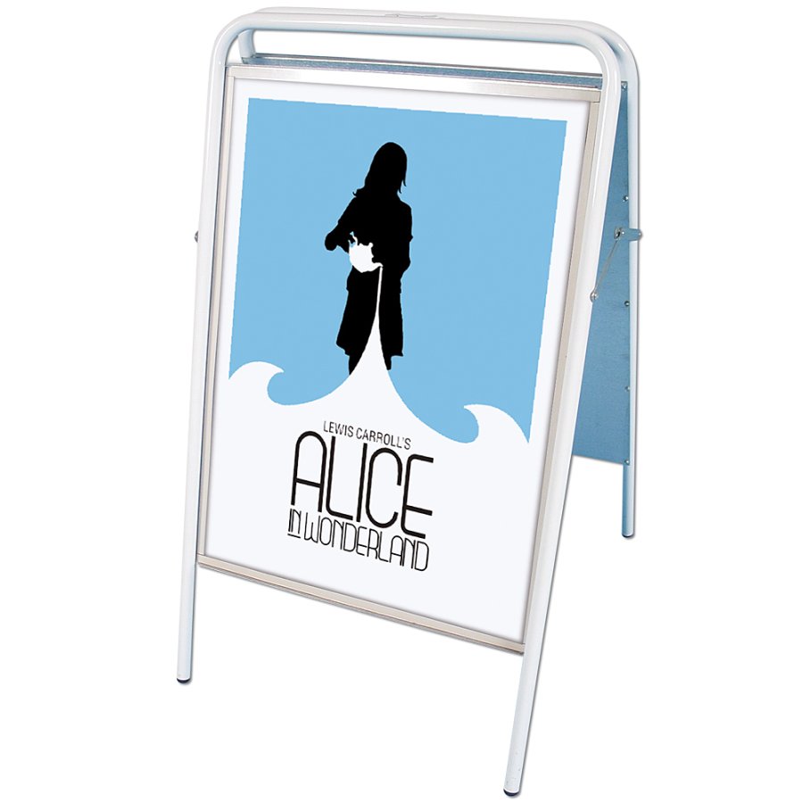 Expo Sign Standard Gatust&auml;ll - 70x100 cm - vit