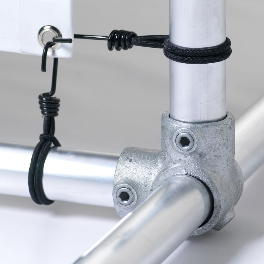 Banner Tube Frist&aring;ende ram, frist&aring;ende ram av aluminiumr&ouml;r 0,3 mm / &Oslash; 48 mm - 200 x 100 cm