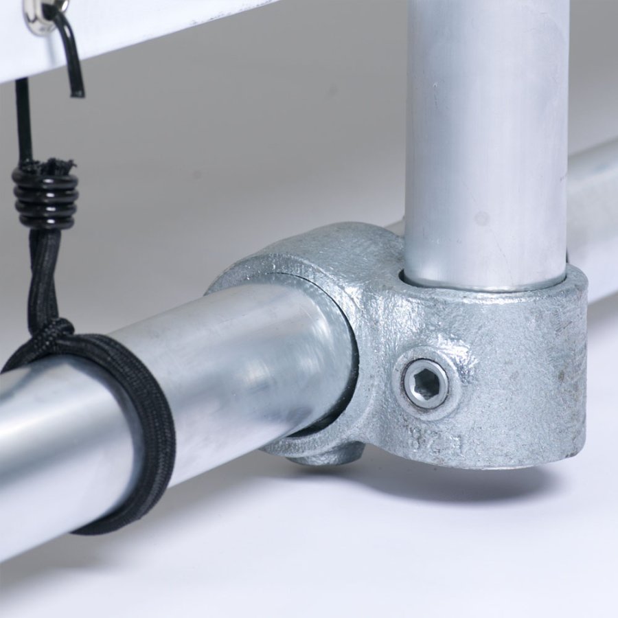 Banner Tube Frist&aring;ende ram, frist&aring;ende ram av aluminiumr&ouml;r 0,3 mm / &Oslash; 48 mm - 200 x 100 cm